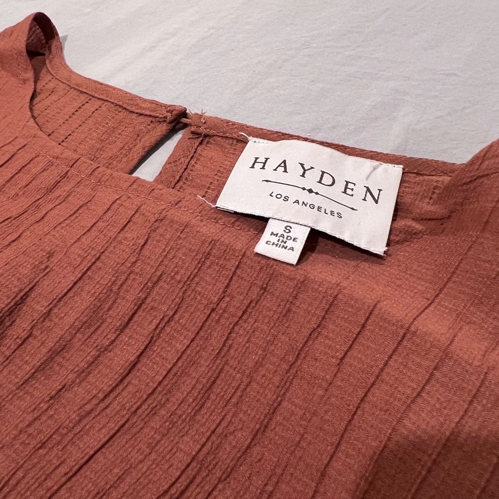 Copper Ruffled Dress - Picture 5 of 5